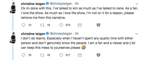 Chrissy Teigen Tweet