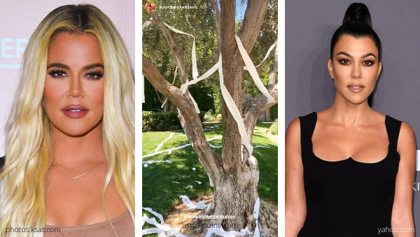 khloe kardashian gets backlash for toilet paper tping kourtney house home during coronavirus covid 19 pandemic privilege