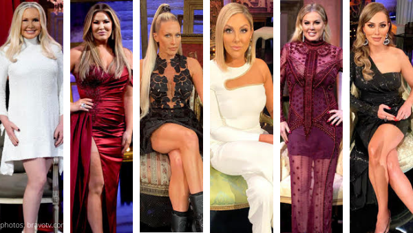 real housewives of orange county rhoc reunion looks season 15 kelly dodd elizabeth vargas gina kirschenheiter shannon beador emily simpson braunwyn windham burke