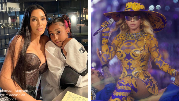 north west yells at kim kardashian at beyonce renaissance tour