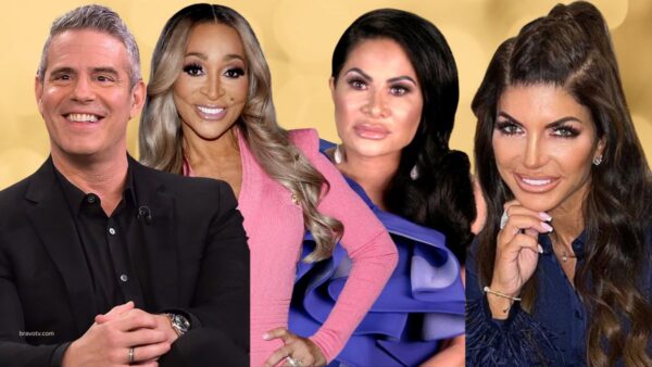 Karen Huger Jen Shah Teresa Giudice Andy Cohen