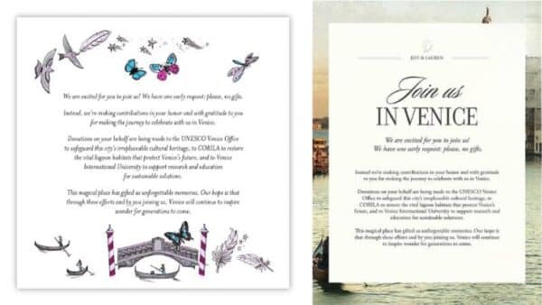 wedding invitation bezos