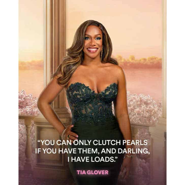 Tia Glover Real Housewives of Potomac tagline