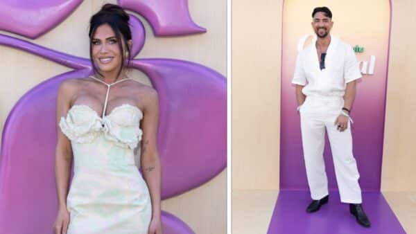Jessi Draper And Marciano Brunette Walk The AMA Red Carpet Together