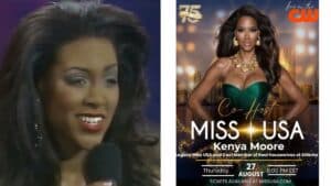 Kenya Moore miss usa cohost 75th anniversary