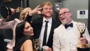 Seth Rogen West Wilson selfie emmys