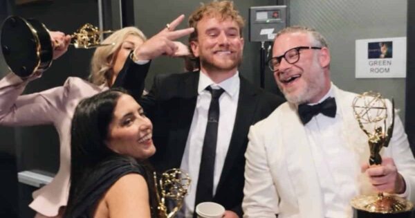 Seth Rogen West Wilson selfie emmys